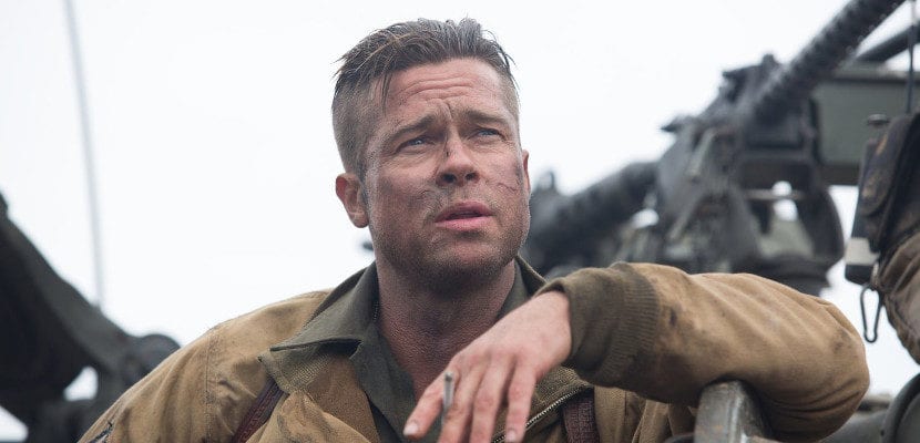 Brad Pitt with military court in 'Fury'